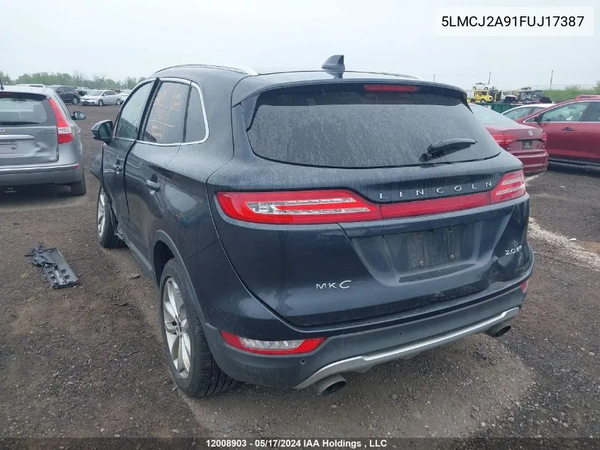 5LMCJ2A91FUJ17387 2015 Lincoln Mkc