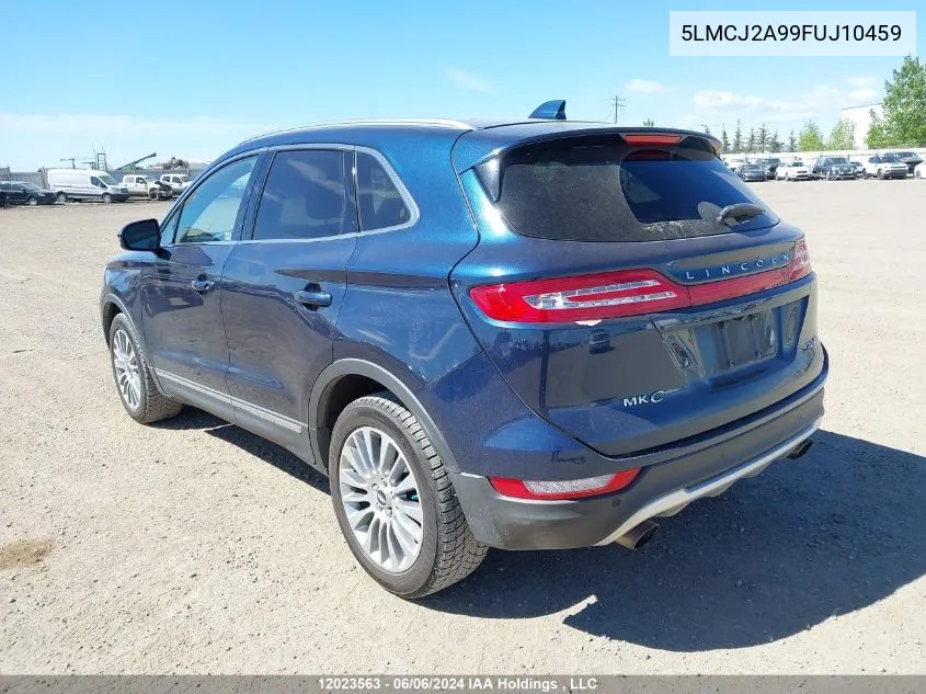 2015 Lincoln Mkc VIN: 5LMCJ2A99FUJ10459 Lot: 12023563