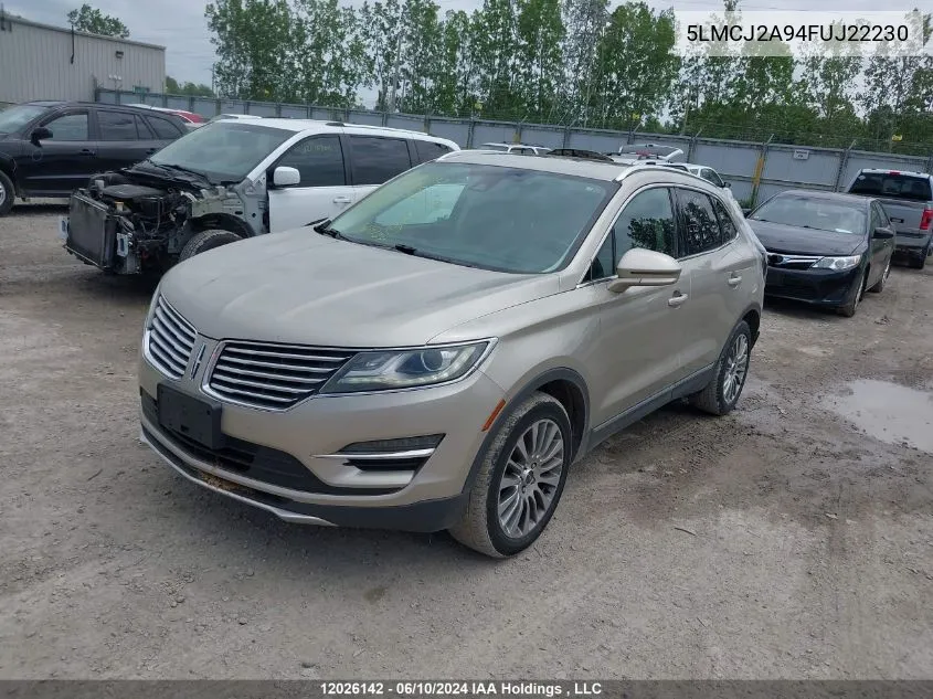 2015 Lincoln Mkc VIN: 5LMCJ2A94FUJ22230 Lot: 12026142