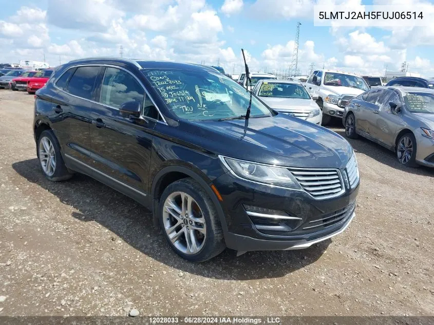 2015 Lincoln Mkc VIN: 5LMTJ2AH5FUJ06514 Lot: 12028033