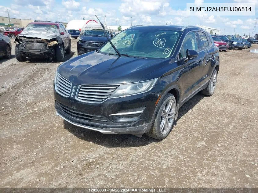 5LMTJ2AH5FUJ06514 2015 Lincoln Mkc