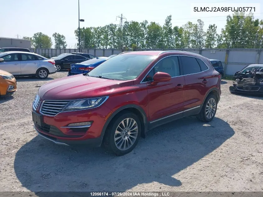 2015 Lincoln Mkc VIN: 5LMCJ2A98FUJ05771 Lot: 12056174