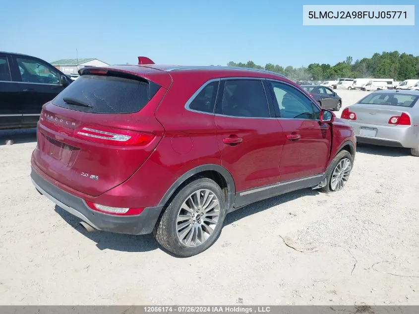 2015 Lincoln Mkc VIN: 5LMCJ2A98FUJ05771 Lot: 12056174