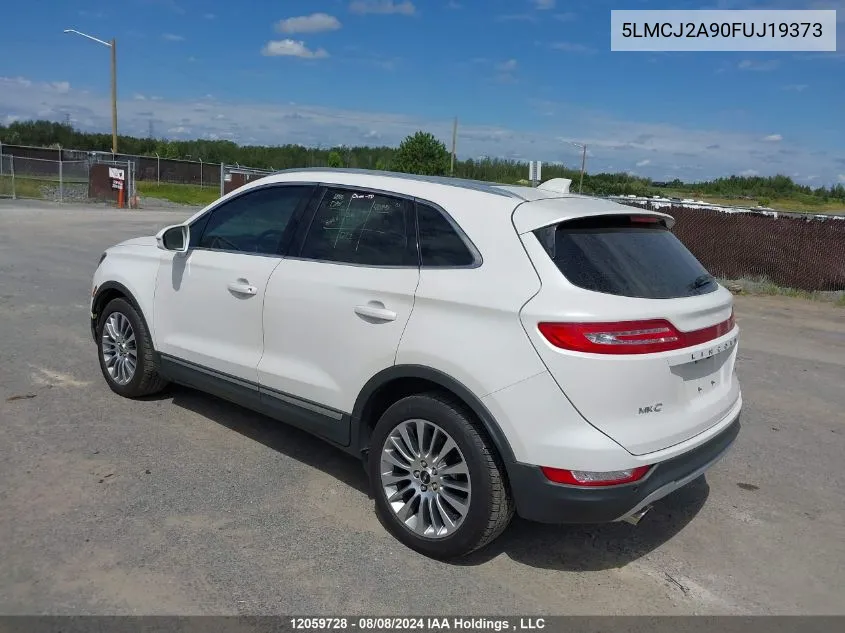 2015 Lincoln Mkc VIN: 5LMCJ2A90FUJ19373 Lot: 12059728