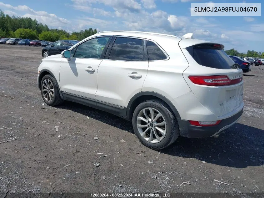 2015 Lincoln Mkc VIN: 5LMCJ2A98FUJ04670 Lot: 12080264