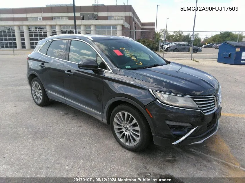 5LMCJ2A90FUJ17509 2015 Lincoln Mkc