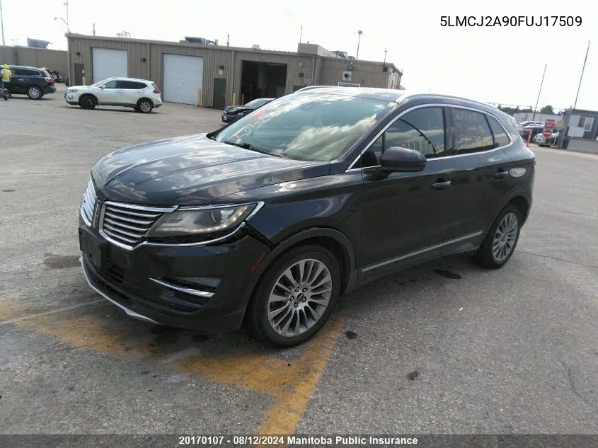 5LMCJ2A90FUJ17509 2015 Lincoln Mkc