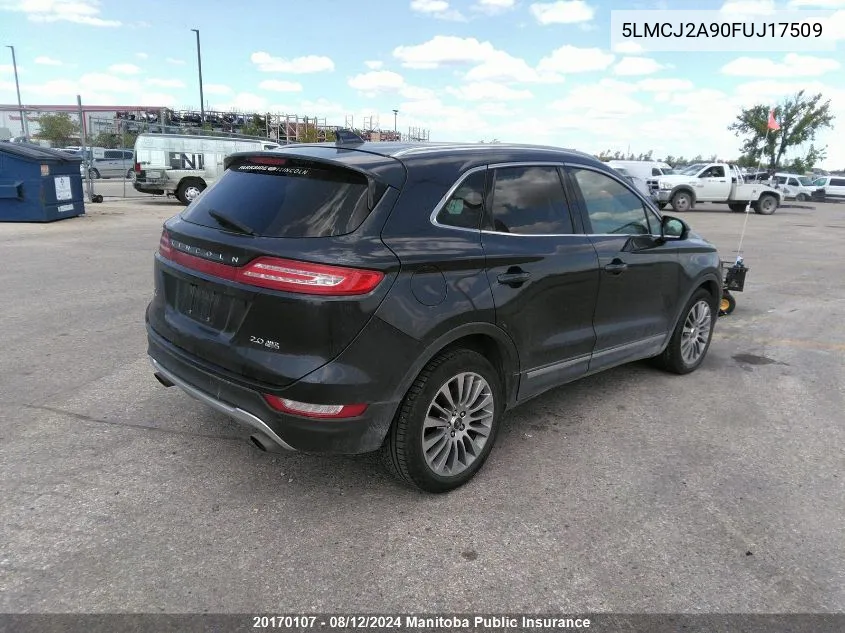 5LMCJ2A90FUJ17509 2015 Lincoln Mkc