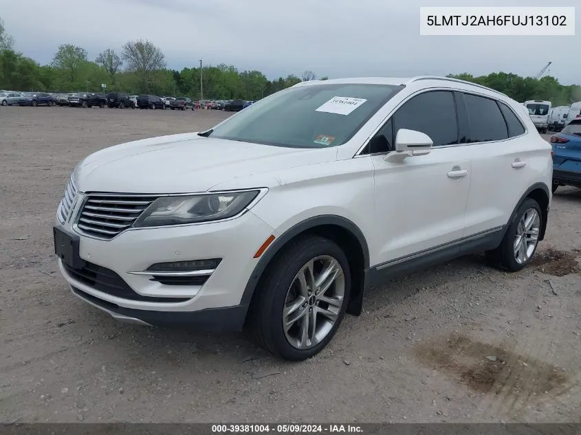 2015 Lincoln Mkc VIN: 5LMTJ2AH6FUJ13102 Lot: 39381004