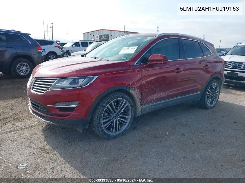 5LMTJ2AH1FUJ19163 2015 Lincoln Mkc