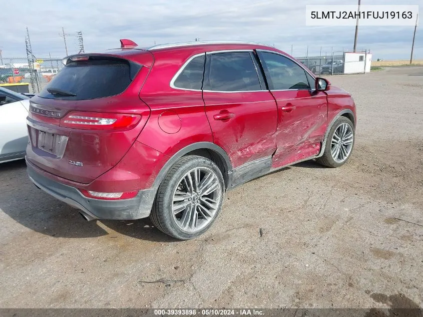 5LMTJ2AH1FUJ19163 2015 Lincoln Mkc