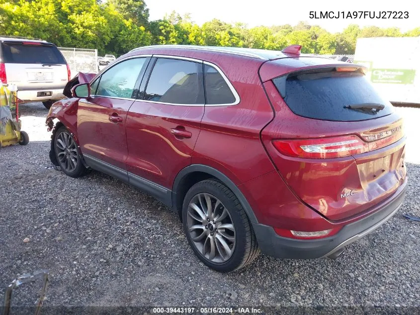 5LMCJ1A97FUJ27223 2015 Lincoln Mkc