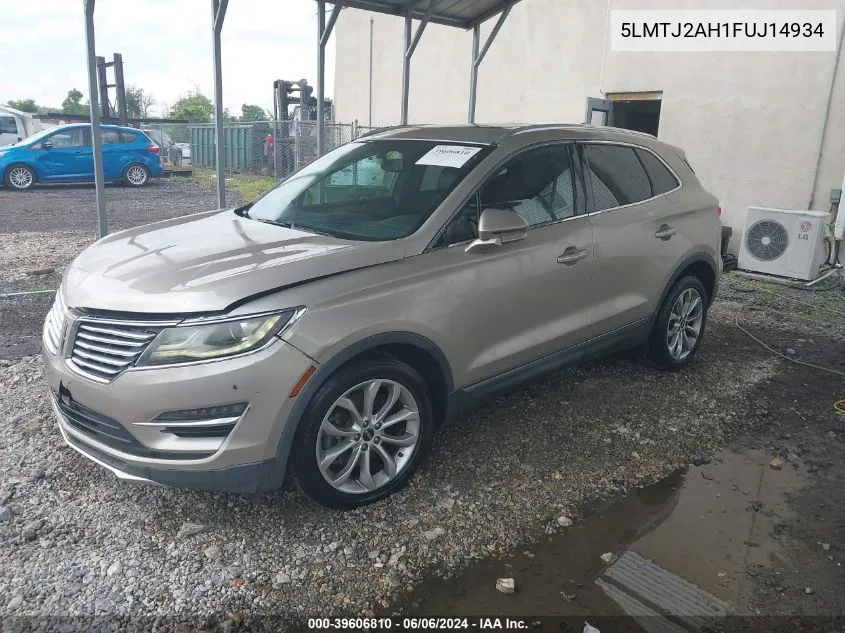 5LMTJ2AH1FUJ14934 2015 Lincoln Mkc