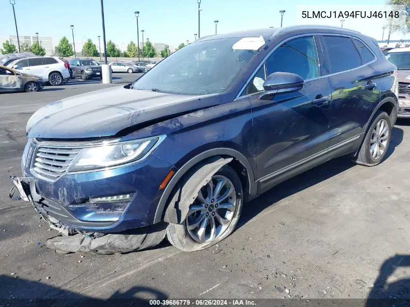 5LMCJ1A94FUJ46148 2015 Lincoln Mkc