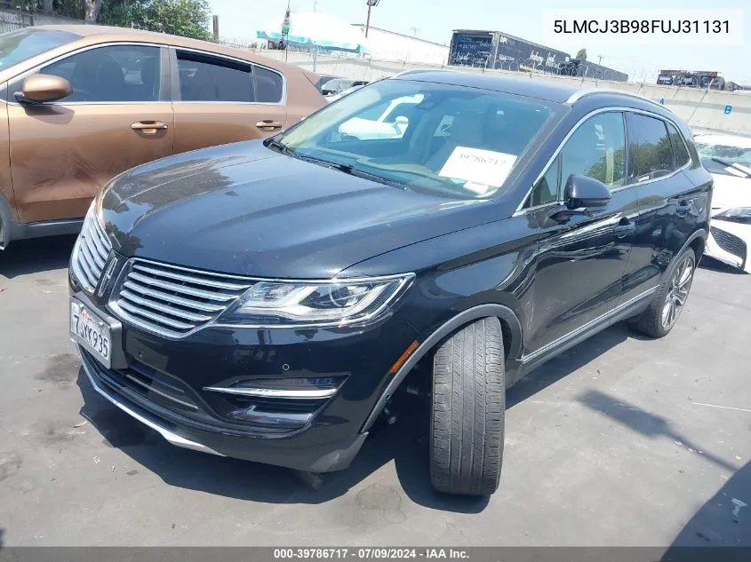 2015 Lincoln Mkc Black Label VIN: 5LMCJ3B98FUJ31131 Lot: 39786717