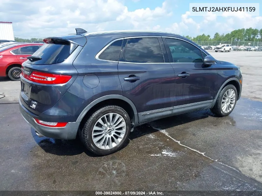 2015 Lincoln Mkc VIN: 5LMTJ2AHXFUJ41159 Lot: 39824980