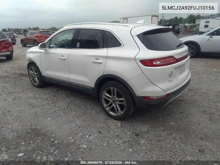 5LMCJ2A92FUJ10156 2015 Lincoln Mkc