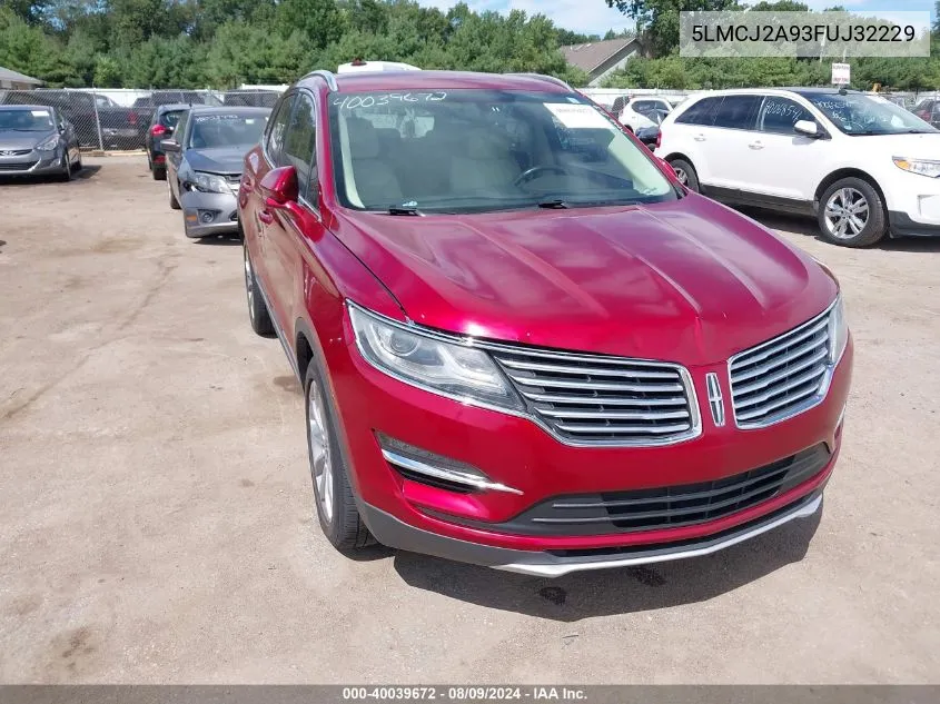 5LMCJ2A93FUJ32229 2015 Lincoln Mkc