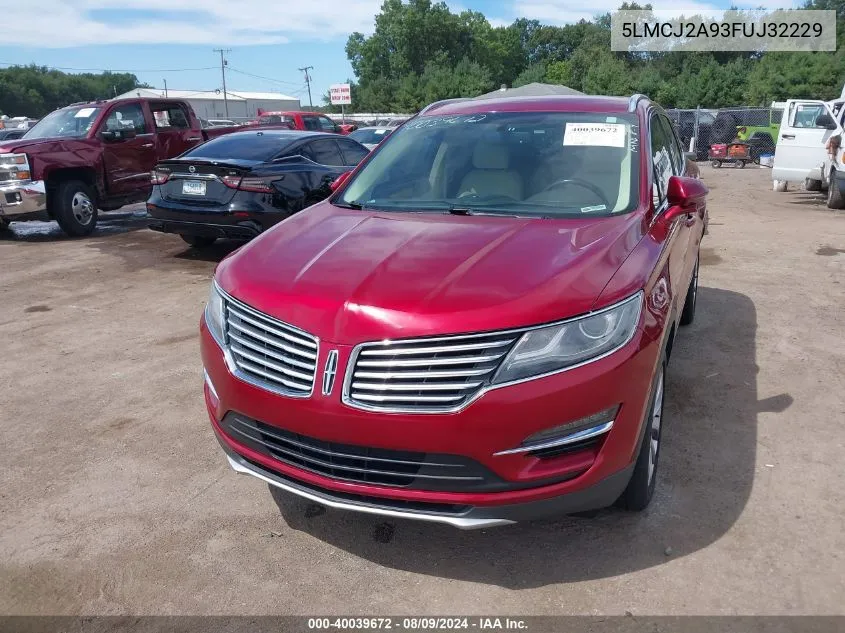 2015 Lincoln Mkc VIN: 5LMCJ2A93FUJ32229 Lot: 40039672