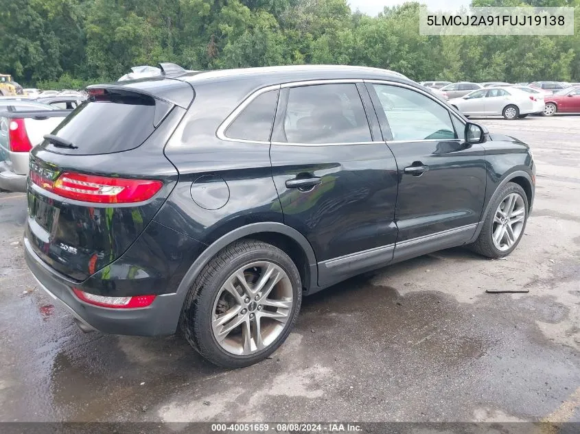 5LMCJ2A91FUJ19138 2015 Lincoln Mkc