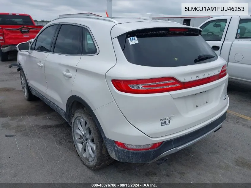 2015 Lincoln Mkc VIN: 5LMCJ1A91FUJ46253 Lot: 40076788