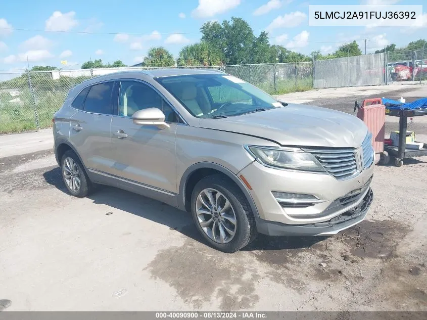 2015 Lincoln Mkc VIN: 5LMCJ2A91FUJ36392 Lot: 40090900