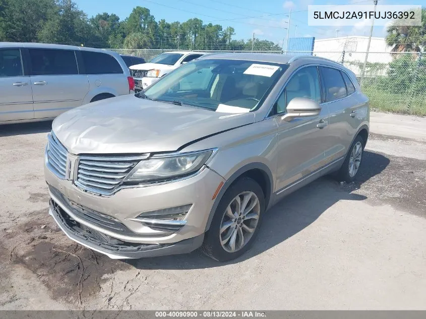 2015 Lincoln Mkc VIN: 5LMCJ2A91FUJ36392 Lot: 40090900