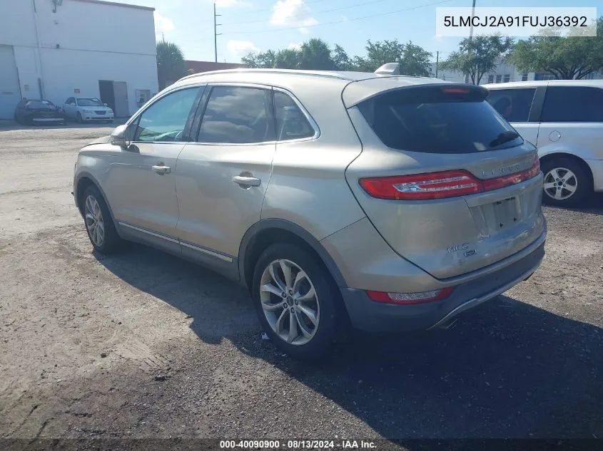 2015 Lincoln Mkc VIN: 5LMCJ2A91FUJ36392 Lot: 40090900