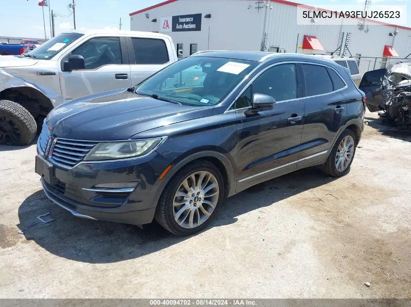 5LMCJ1A93FUJ26523 2015 Lincoln Mkc