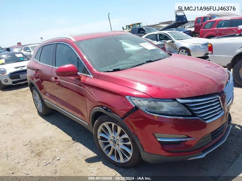 2015 Lincoln Mkc VIN: 5LMCJ1A96FUJ46376 Lot: 40150658