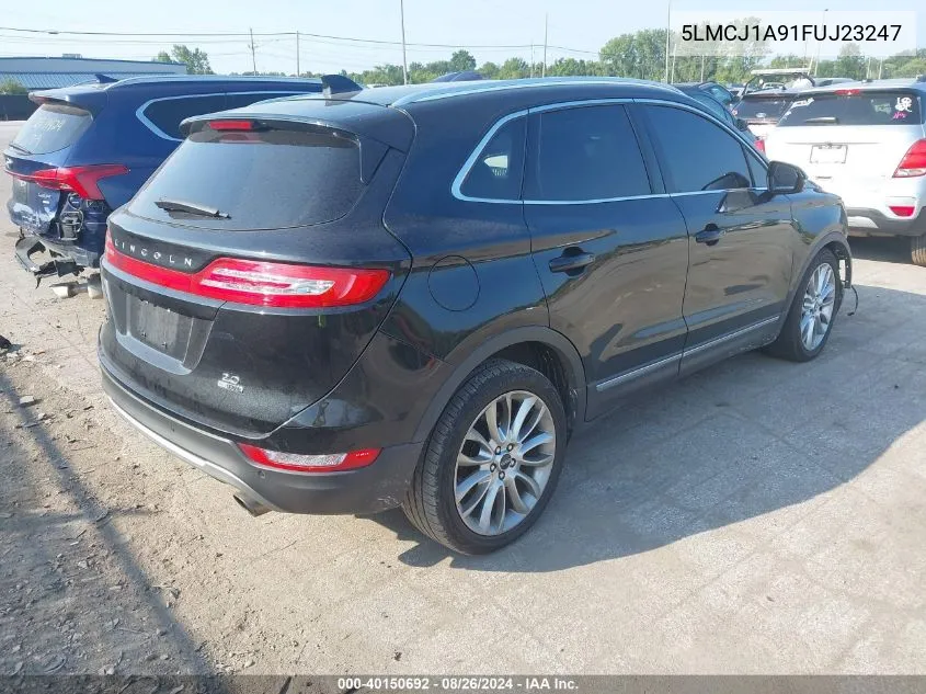 5LMCJ1A91FUJ23247 2015 Lincoln Mkc