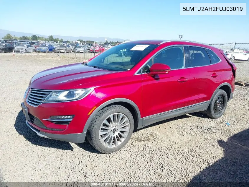 5LMTJ2AH2FUJ03019 2015 Lincoln Mkc