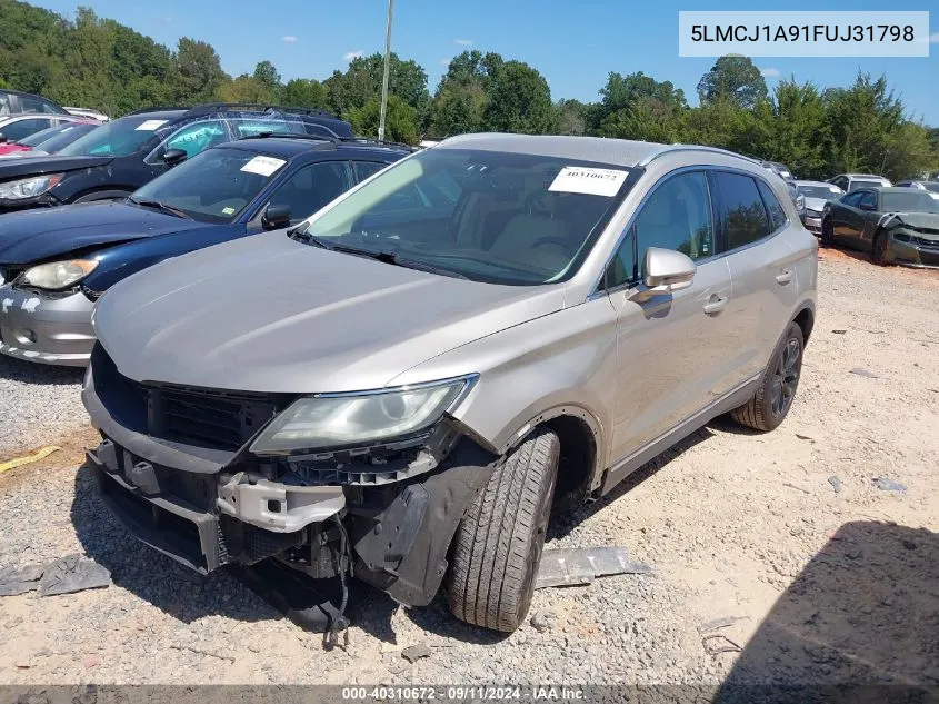 2015 Lincoln Mkc VIN: 5LMCJ1A91FUJ31798 Lot: 40310672