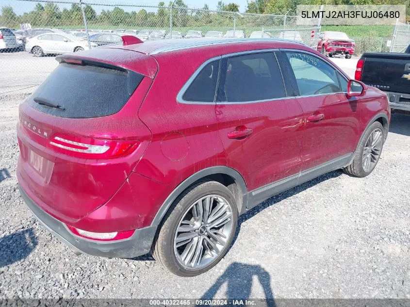 2015 Lincoln Mkc VIN: 5LMTJ2AH3FUJ06480 Lot: 40322465