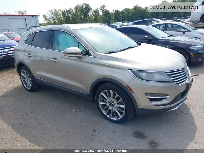 2015 Lincoln Mkc VIN: 5LMCJ1A96FUJ31781 Lot: 40372967