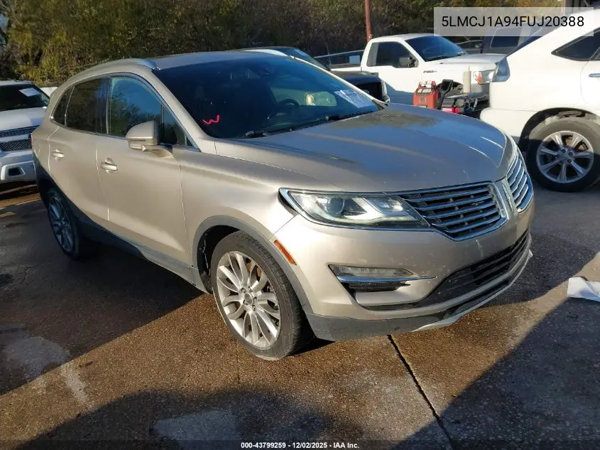 5LMCJ1A94FUJ20388 2015 Lincoln Mkc