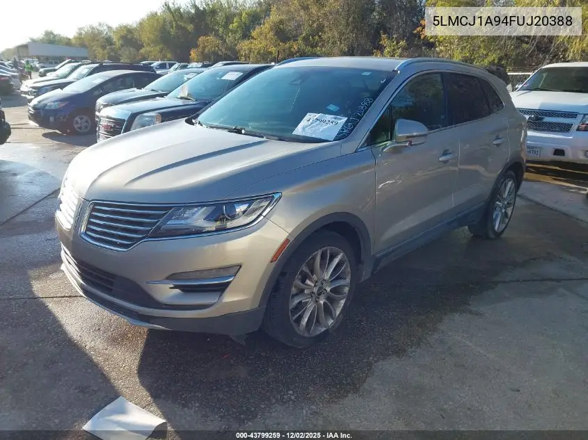 5LMCJ1A94FUJ20388 2015 Lincoln Mkc