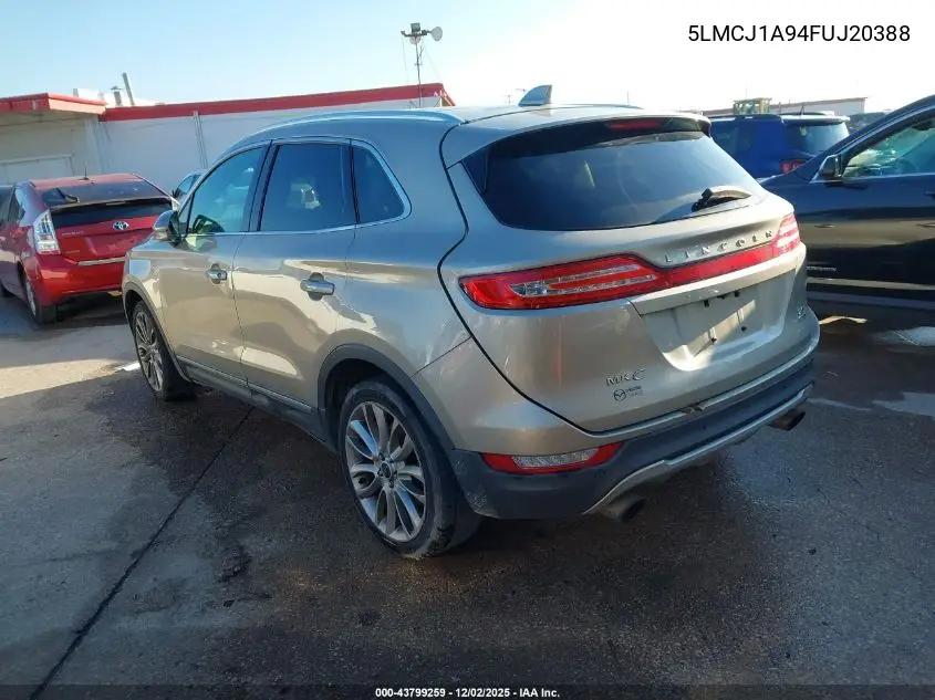 5LMCJ1A94FUJ20388 2015 Lincoln Mkc