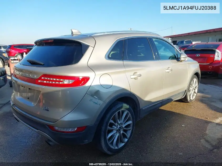5LMCJ1A94FUJ20388 2015 Lincoln Mkc