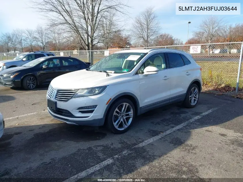 5LMTJ2AH3FUJ03644 2015 Lincoln Mkc