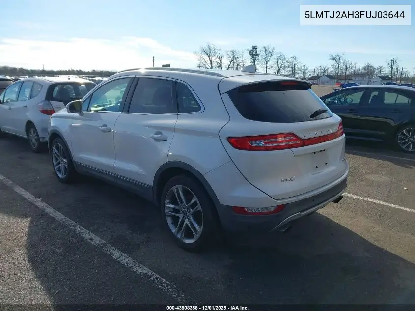5LMTJ2AH3FUJ03644 2015 Lincoln Mkc