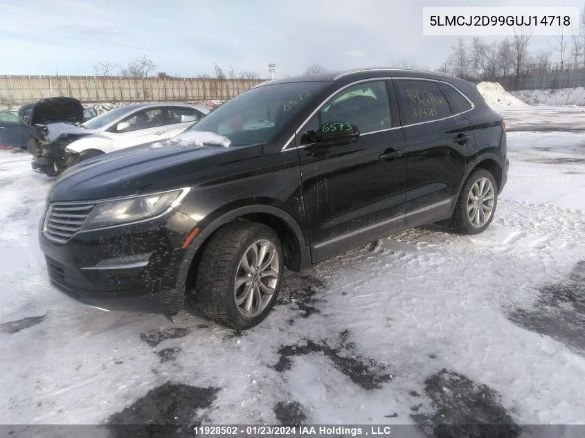 5LMCJ2D99GUJ14718 2016 Lincoln Mkc Select