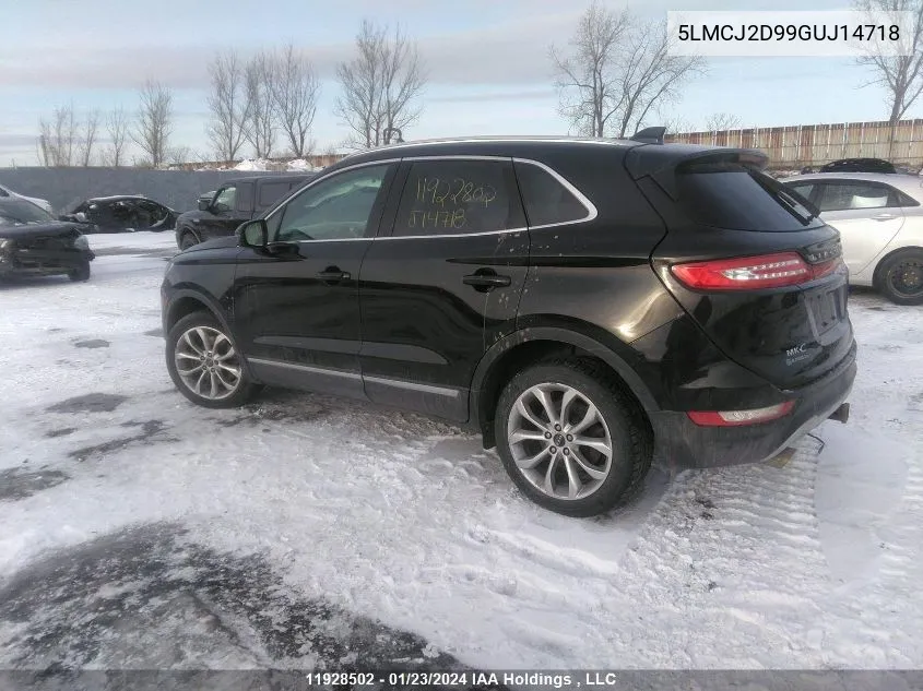 5LMCJ2D99GUJ14718 2016 Lincoln Mkc Select