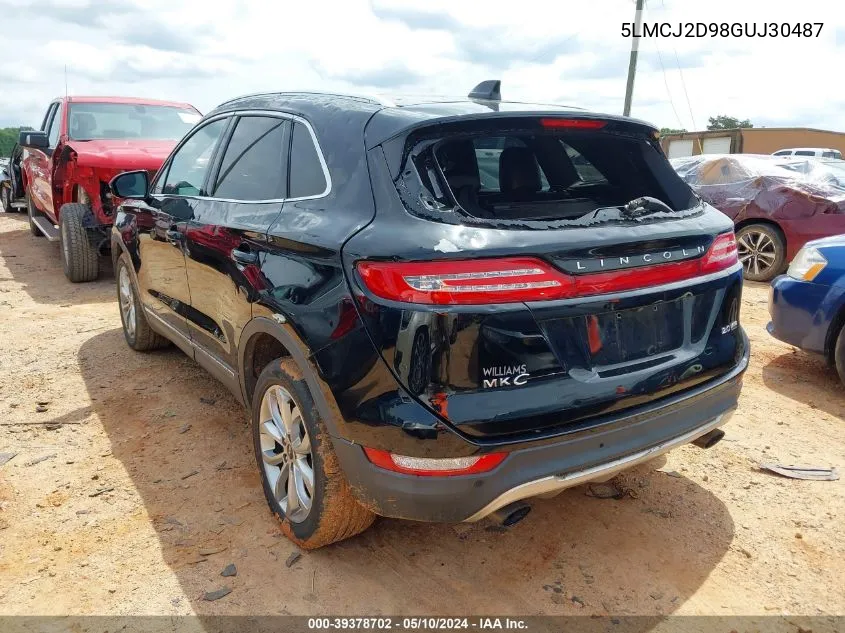 2016 Lincoln Mkc Select VIN: 5LMCJ2D98GUJ30487 Lot: 39378702