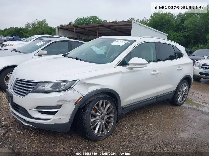 5LMCJ3C95GUJ05697 2016 Lincoln Mkc Reserve