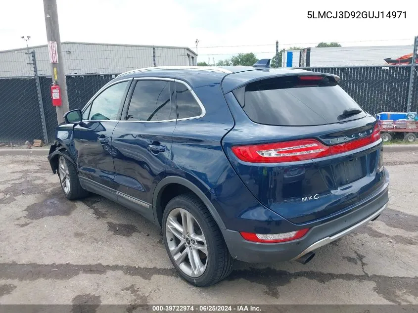 5LMCJ3D92GUJ14971 2016 Lincoln Mkc Reserve