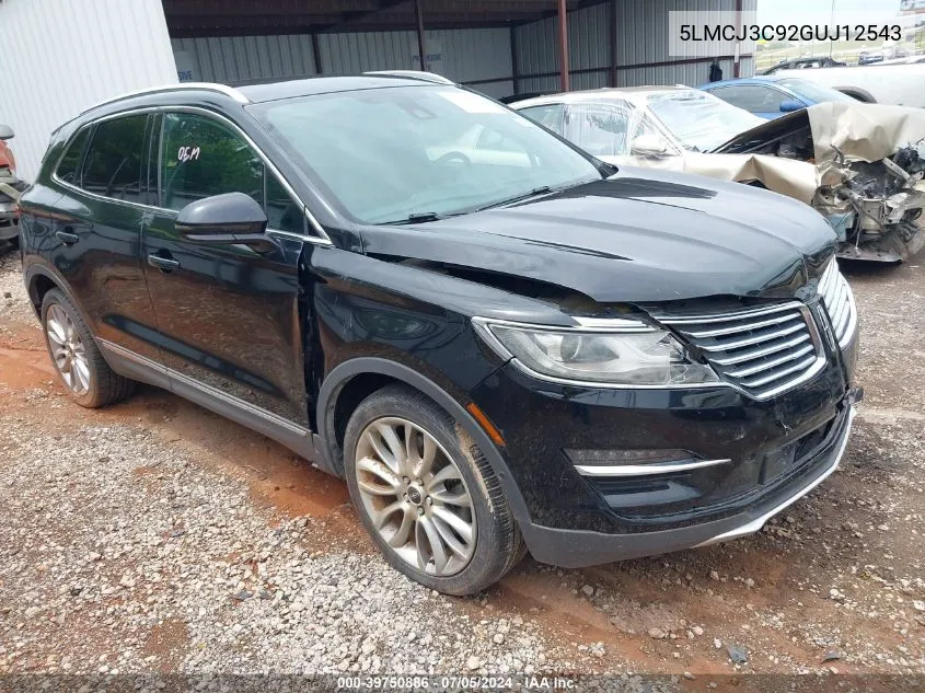 5LMCJ3C92GUJ12543 2016 Lincoln Mkc Reserve