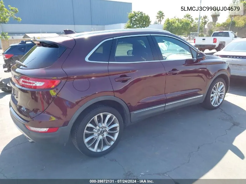 5LMCJ3C99GUJ04679 2016 Lincoln Mkc Reserve