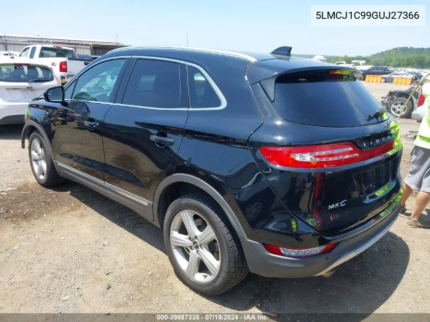 5LMCJ1C99GUJ27366 2016 Lincoln Mkc Premier