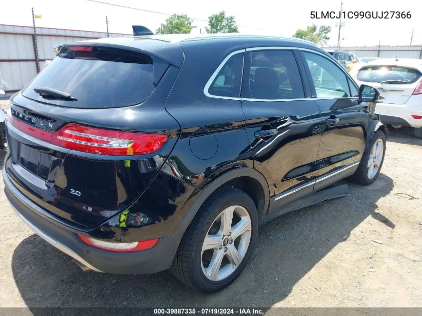 5LMCJ1C99GUJ27366 2016 Lincoln Mkc Premier